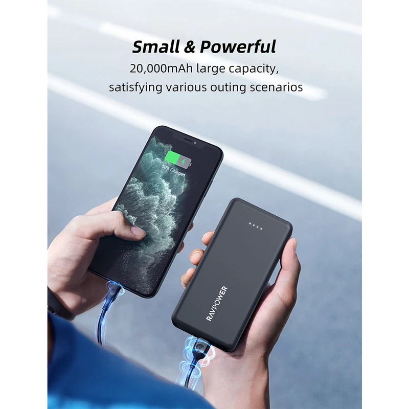 Ravpower PD pioneer 20000mAh 15W 4-Port Power Bank RP-PB1216
